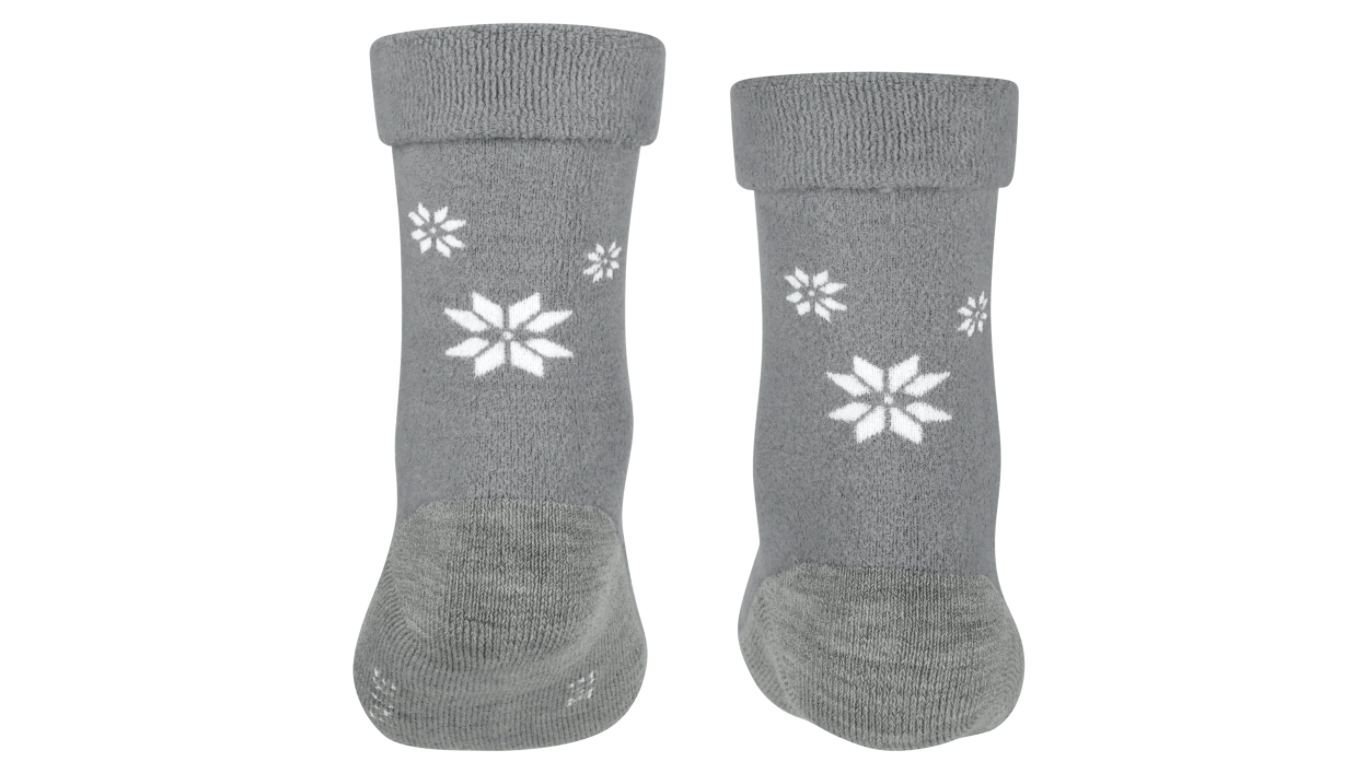 Socke als Paar mit mittelhohem Schaft, geschlossener Zehenpartie und geschlossenem Fersenbereich, Rückansicht.