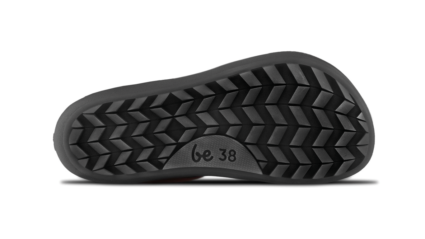 Barfußwinterschuh für Erwachsene, flexible Sohle mit Profil, Ansicht von unten