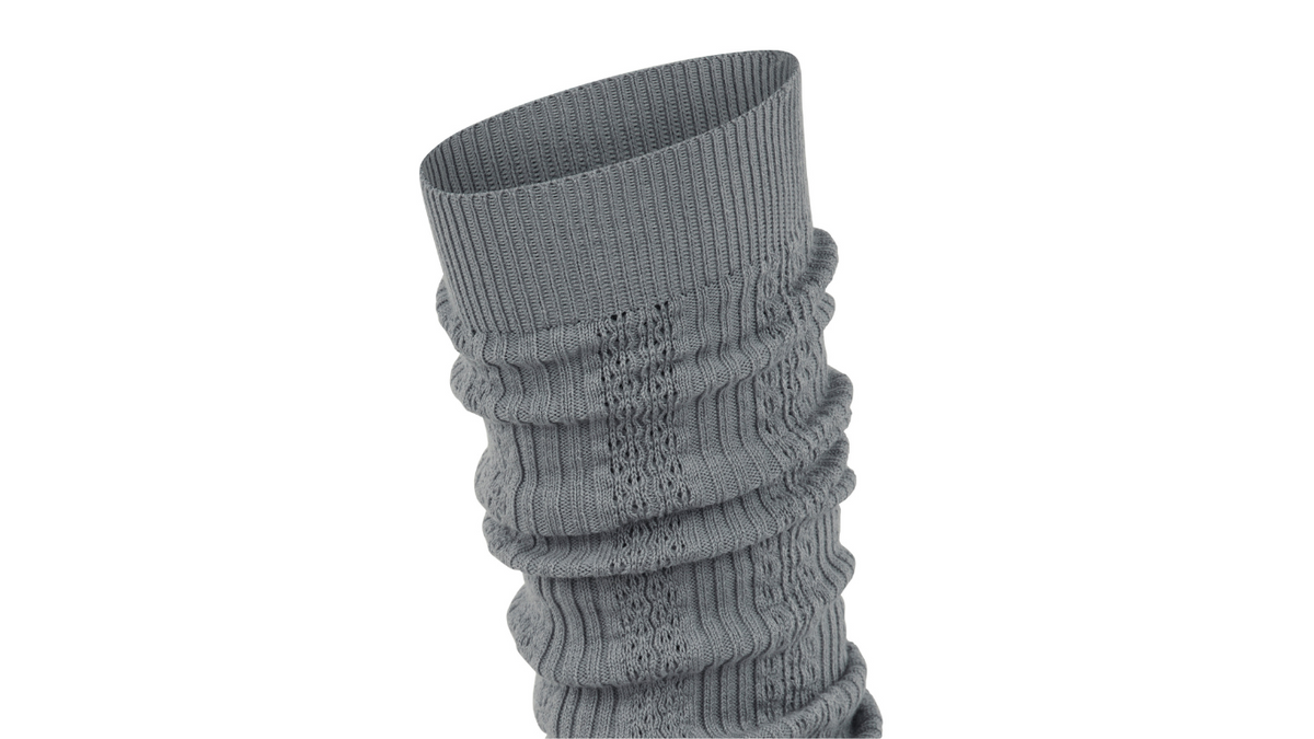 Beinstulpen für Erwachsene, Einzelansicht, geraffte Strickstruktur, elastischer Abschluss, Detailansicht