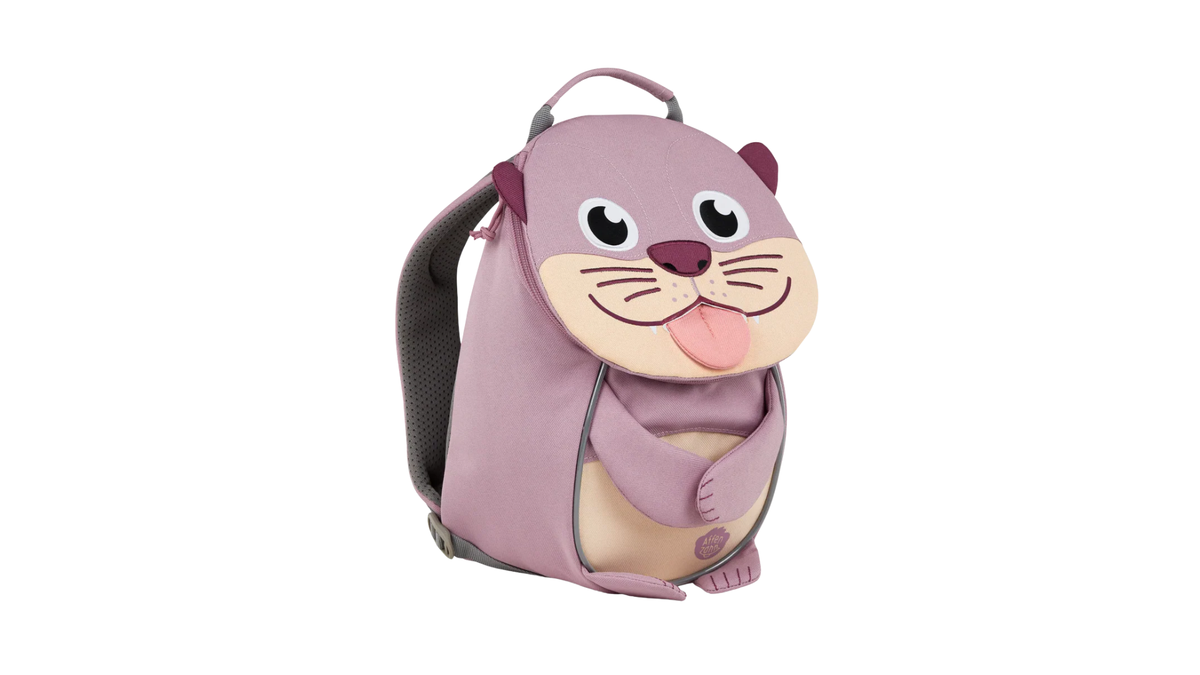 Kindergartenrucksack in Tierform (Otter), Seitenansicht