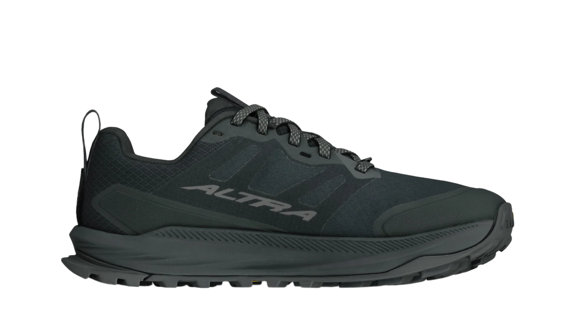 Barfußschuh für Erwachsene mit breiter Zehenbox, geschlossenem Zehenbereich, geschlossener Ferse, Schnürung, profilierte Sohle, Seitenansicht außen.