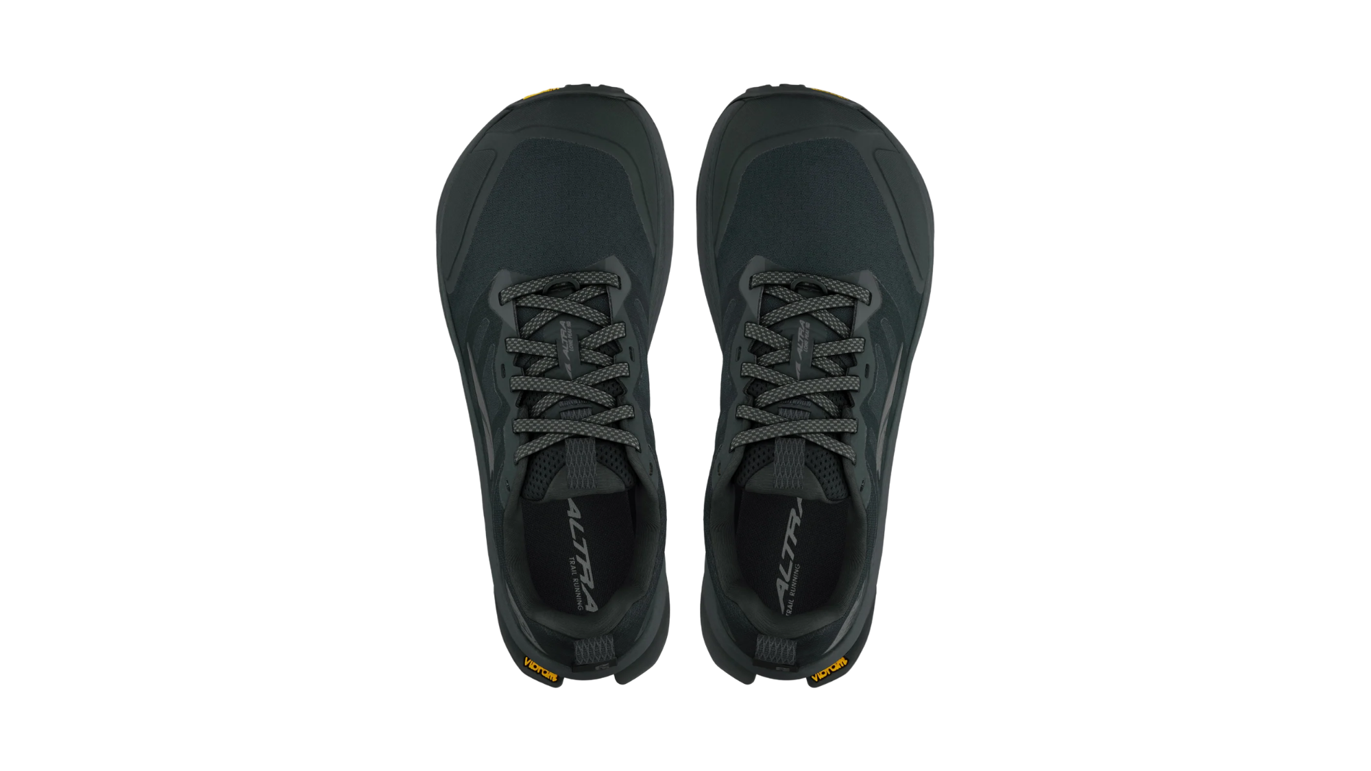 Trailrunning-Schuh für Erwachsene mit Schnürung, Draufsicht.