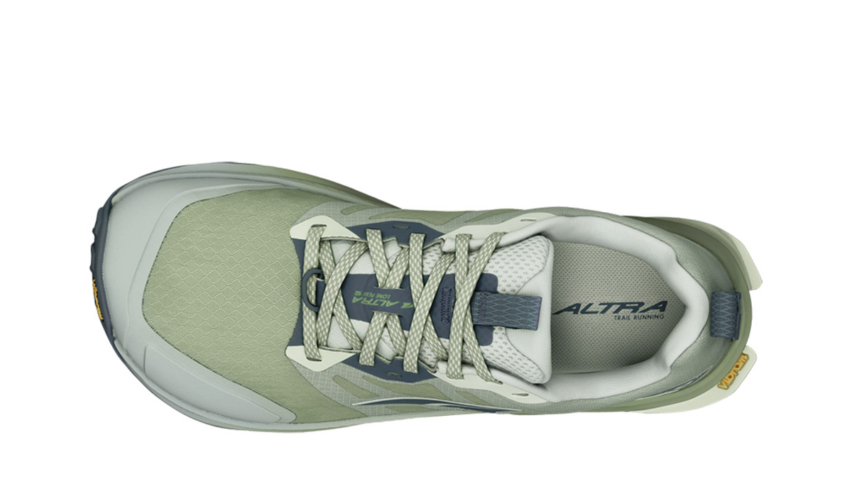 Trailrunning-Schuh für Erwachsene mit Schnürung, Draufsicht.