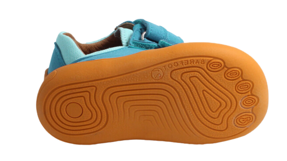 Barfußschuh für Kinder mit flexibler Sohle, Ansicht von unten.