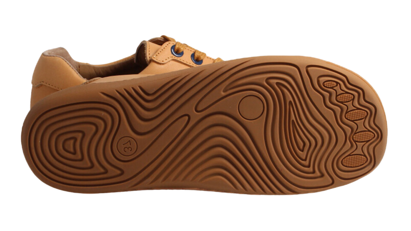 Barfußschuh für Erwachsene mit flexibler Sohle, Ansicht von unten.