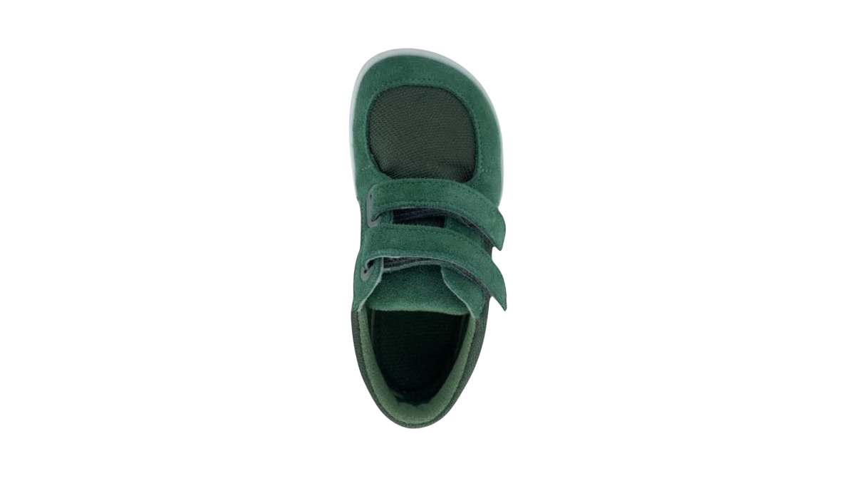 Barfußschuh mit zwei Klettverschlüssen, Draufsicht