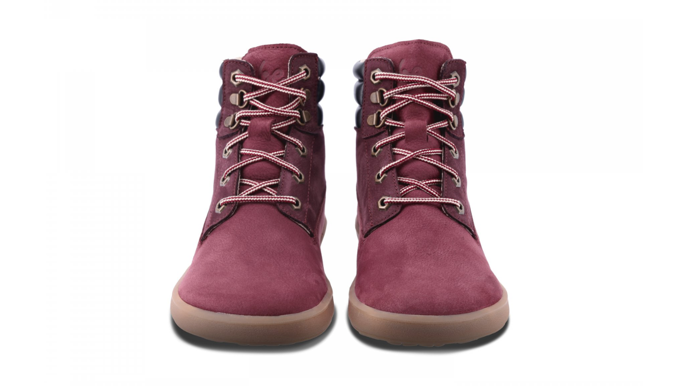Barfußschuh für Erwachsene als Paar, knöchelhoch, Schnürung, geschlossene Zehen, geschlossener Fersenbereich, Draufsicht