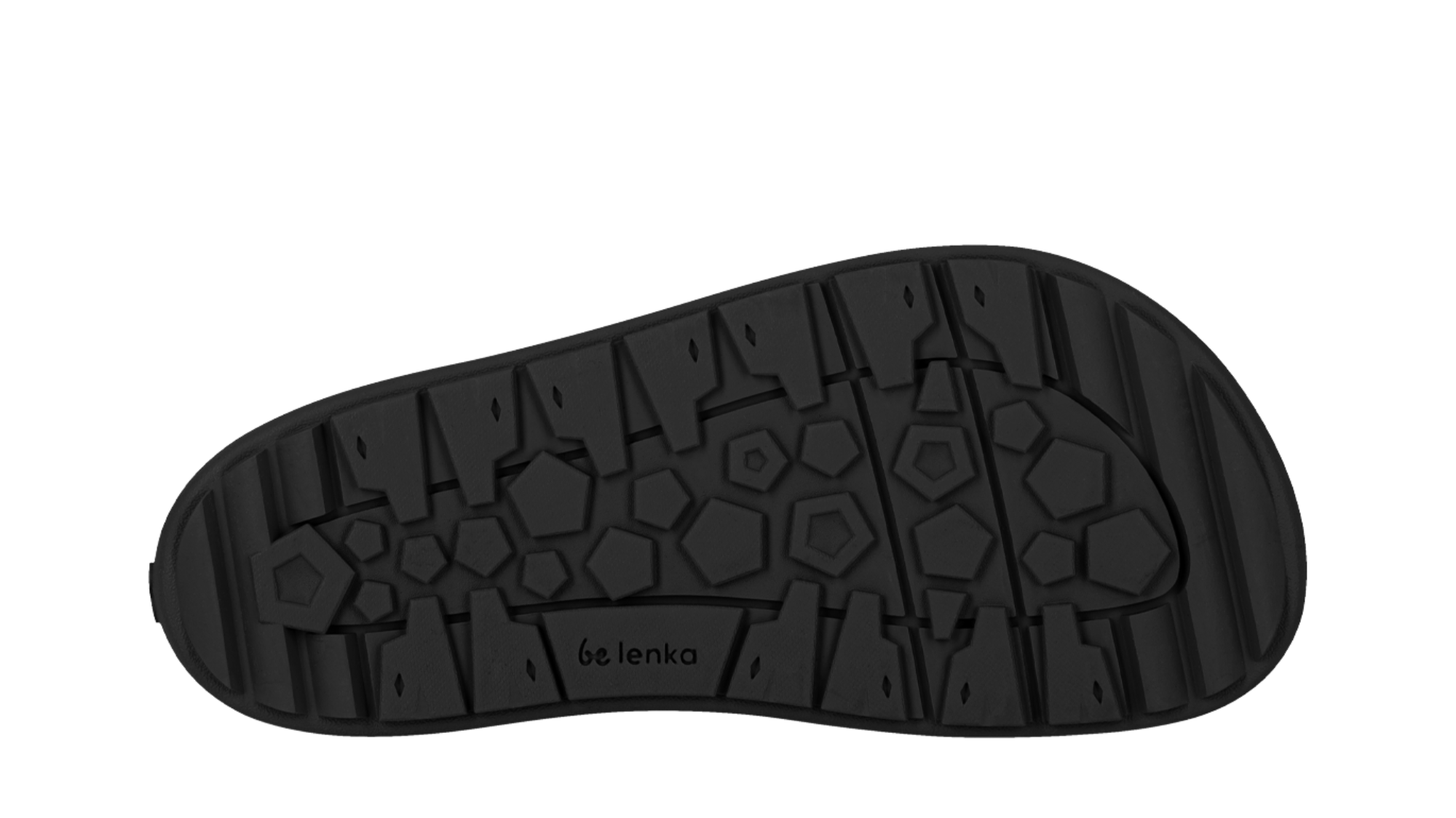 Barfußwinterstiefel mit profilierter, flexibler Sohle, Ansicht von unten