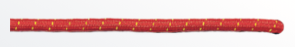 Gummiband als Ersatzteil mit runder Kordelform, Detailansicht.
