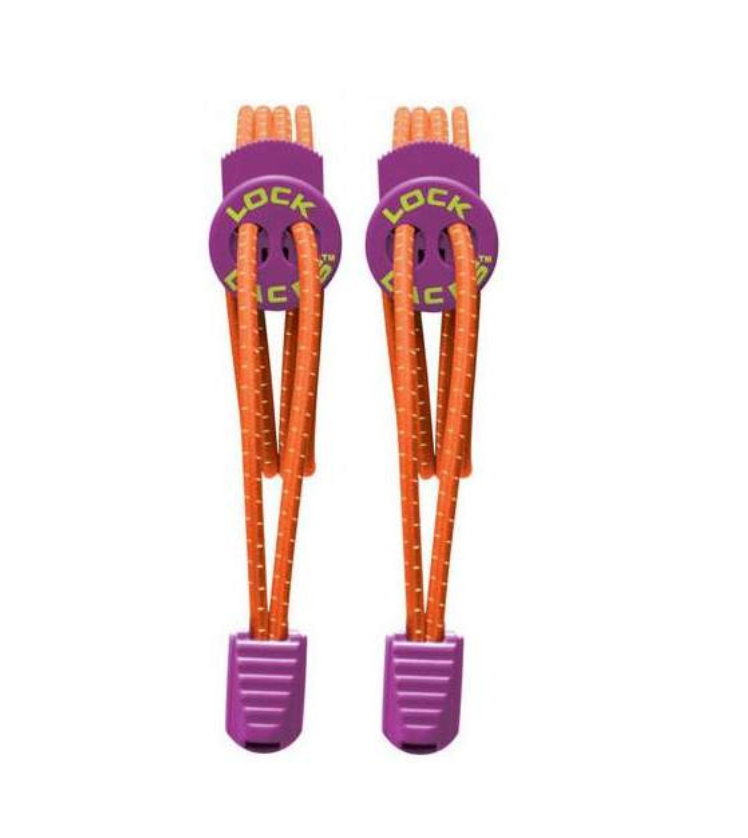 Schnellschnürsystem mit elastischen Schnürbändern und Stopper, Draufsicht