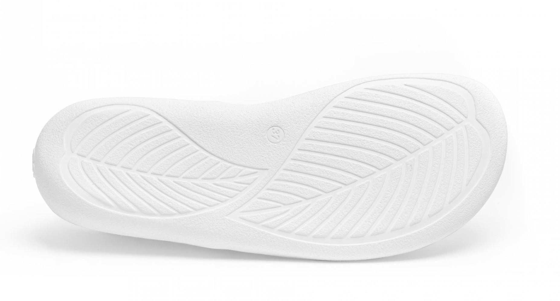 Barfußschuh, flexible Sohle mit Profil sichtbar, Ansicht von unten