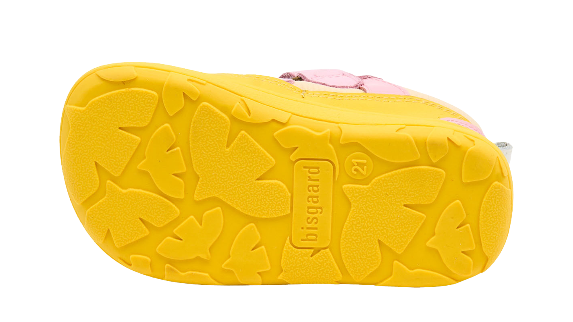 Barfußschuh mit profilierter, flexibler Sohle, Ansicht von unten