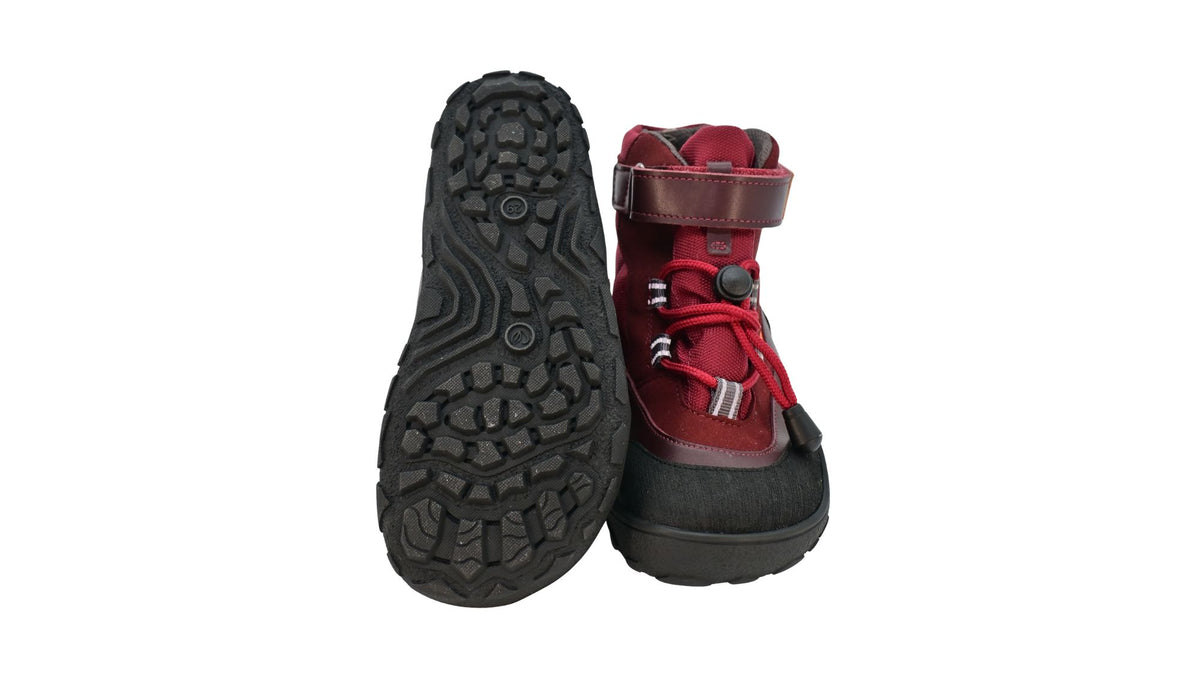 Barfußstiefel mit profilierter, flexibler Sohle, Ansicht von unten