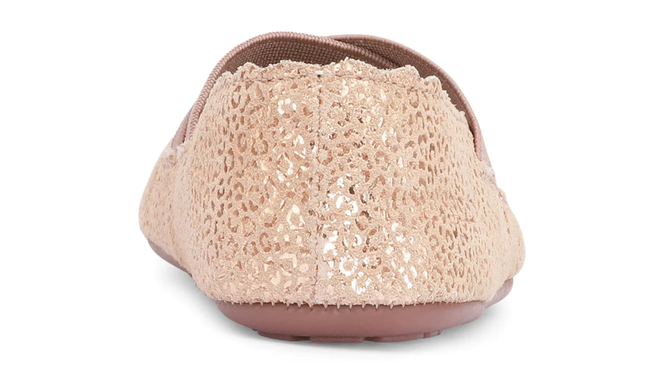 Barfußschuh mit elastischen Riemen über dem Spann, breite Zehenbox, flexible Sohle, geschlossener Fersenbereich, Rückansicht