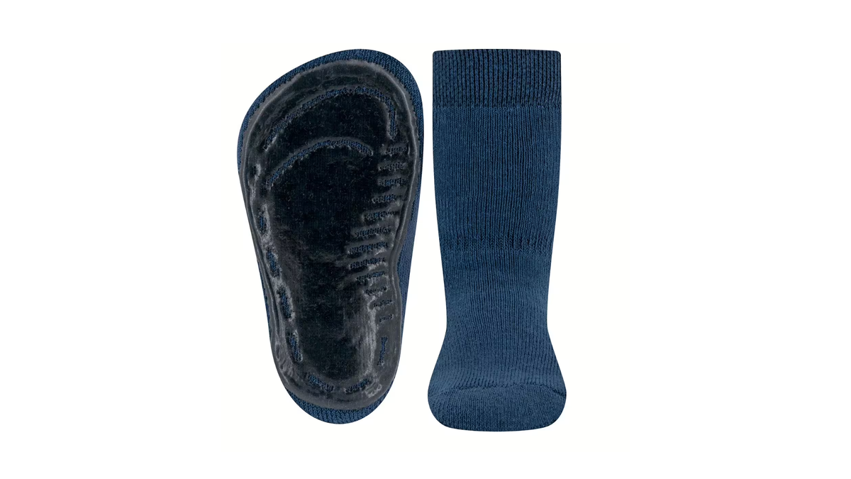 Socken als Paar, ein Socken in Draufsicht, ein Socken mit Innenansicht