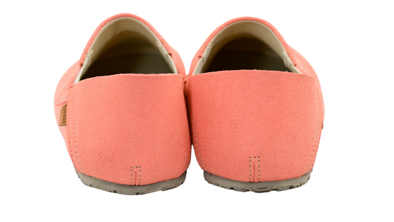 Barfußschuhe als Slipper mit elastischem Einsatz, geschlossene Zehen und geschlossener Fersenbereich, Rückansicht, Paar