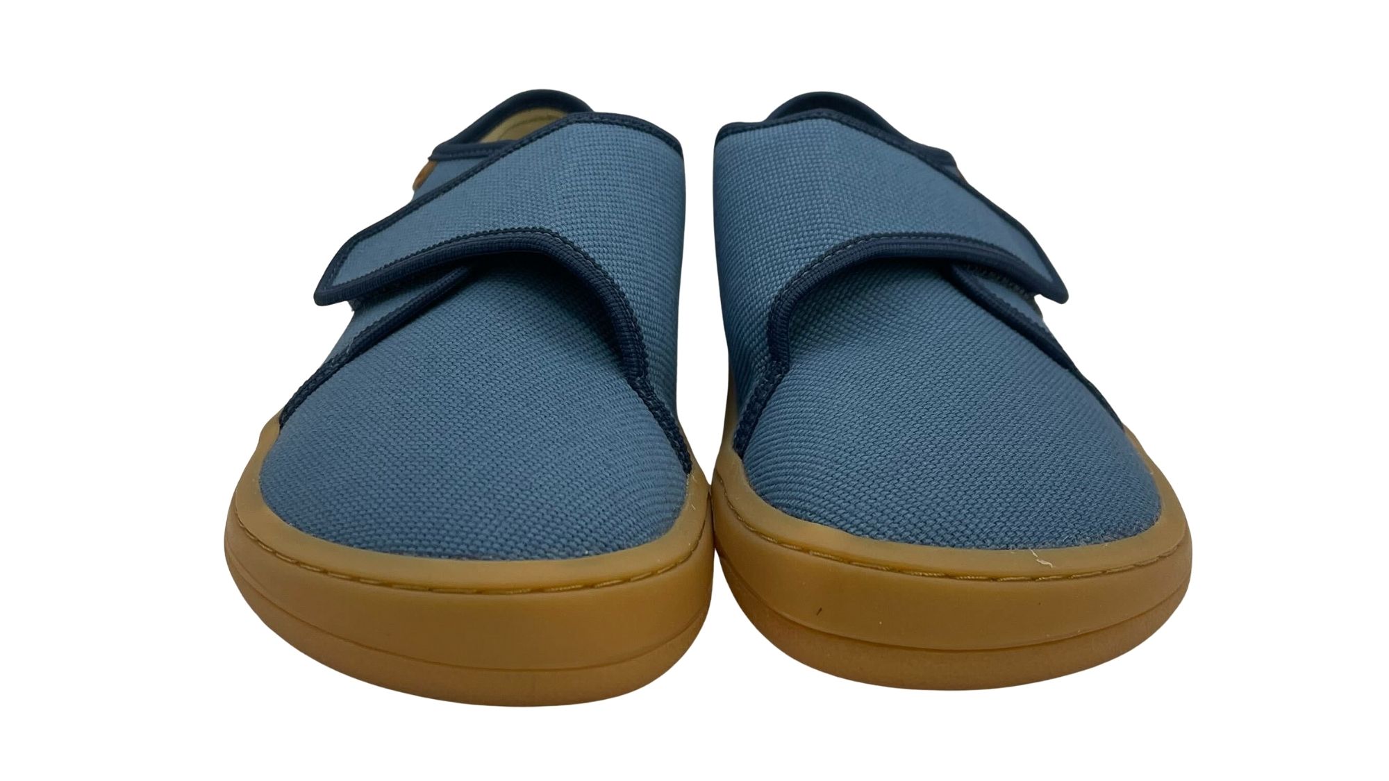 Barfußschuhe mit Klettverschluss, geschlossene Zehen und geschlossener Fersenbereich, Vorderansicht, Paar