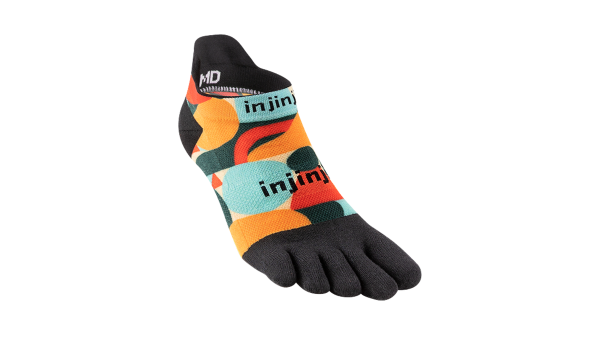 Zehensocken einzeln mit getrennten Zehen, knöchelhoch, Draufsicht