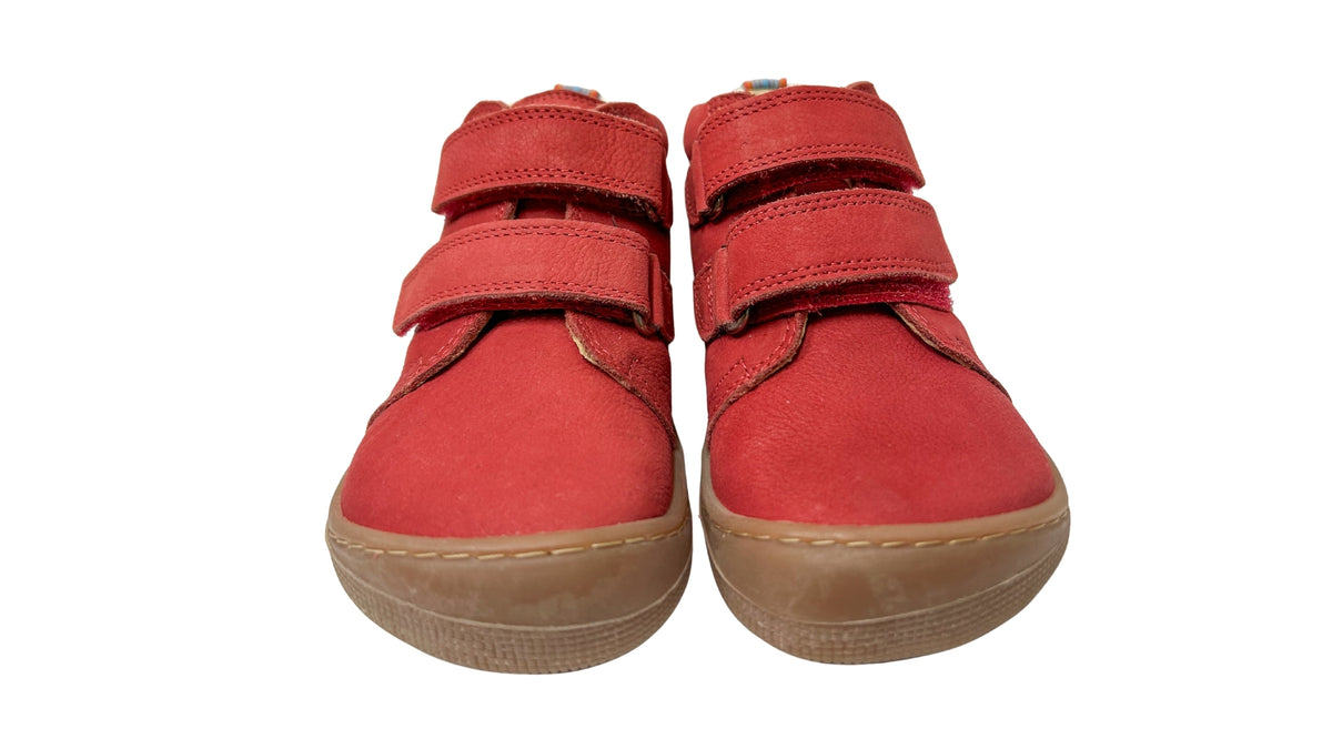 Barfußschuh für Kinder mit zwei Klettverschlüssen als Paar, Draufsicht