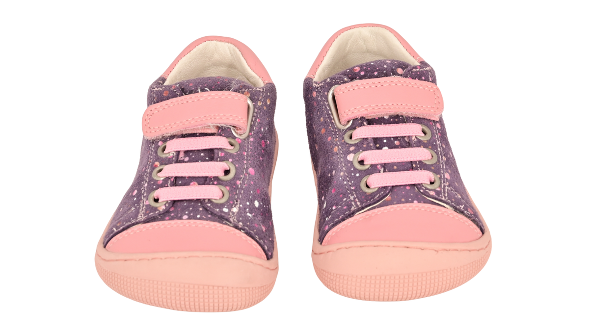 Barfußschuh für Kinder mit Klettverschluss als Paar, Draufsicht