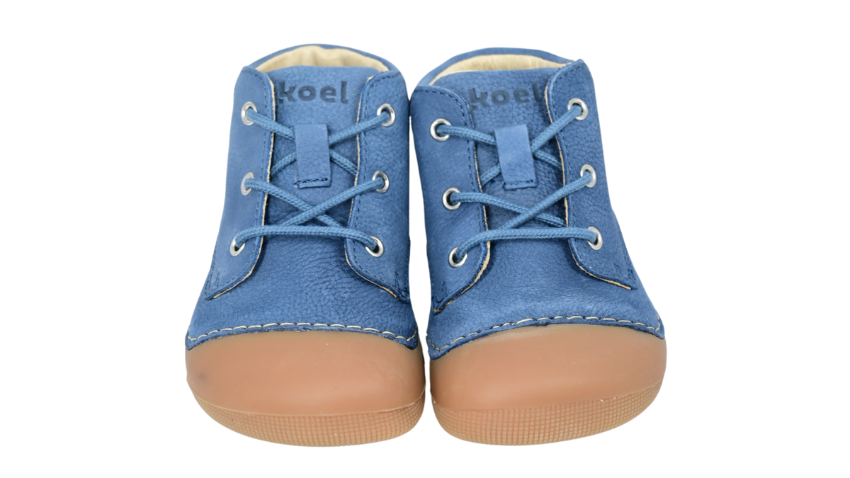 Barfußschuh für Kinder mit Schnürung als Paar, Draufsicht