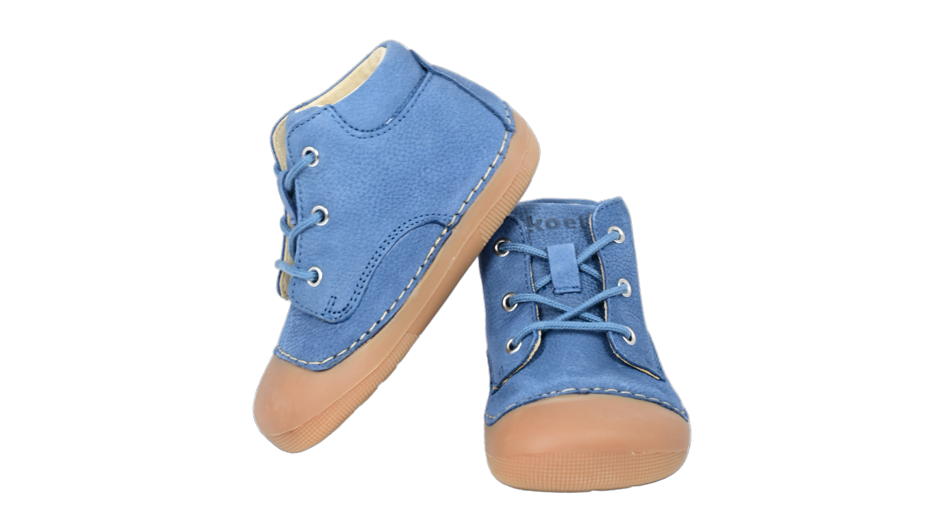 Barfußschuh für Kinder mit Schnürung als Paar, Draufsicht