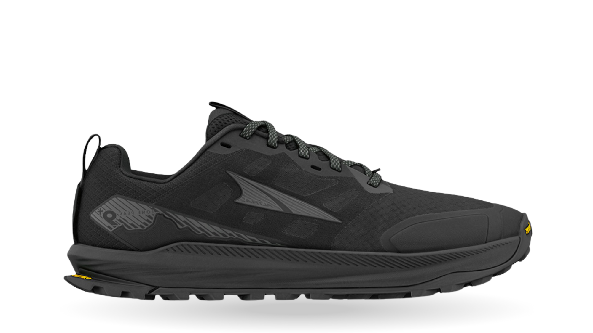 Barfußschuh für Erwachsene mit breiter Zehenbox, geschlossenem Zehenbereich, geschlossener Ferse, Schnürung, profilierte Sohle, Seitenansicht außen.
