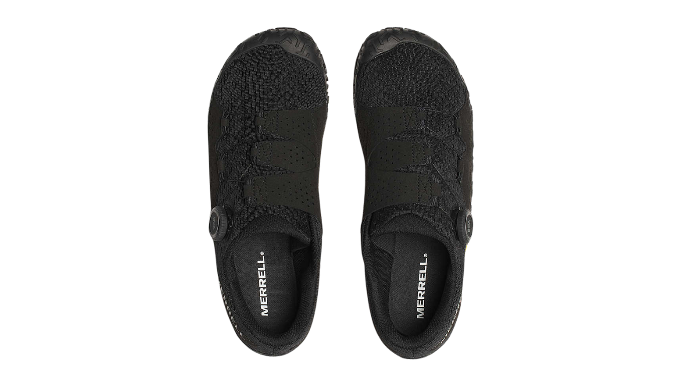 Barfußschuh mit geschlossener Zehenbox und geschlossenem Fersenbereich, Draufsicht als Paar