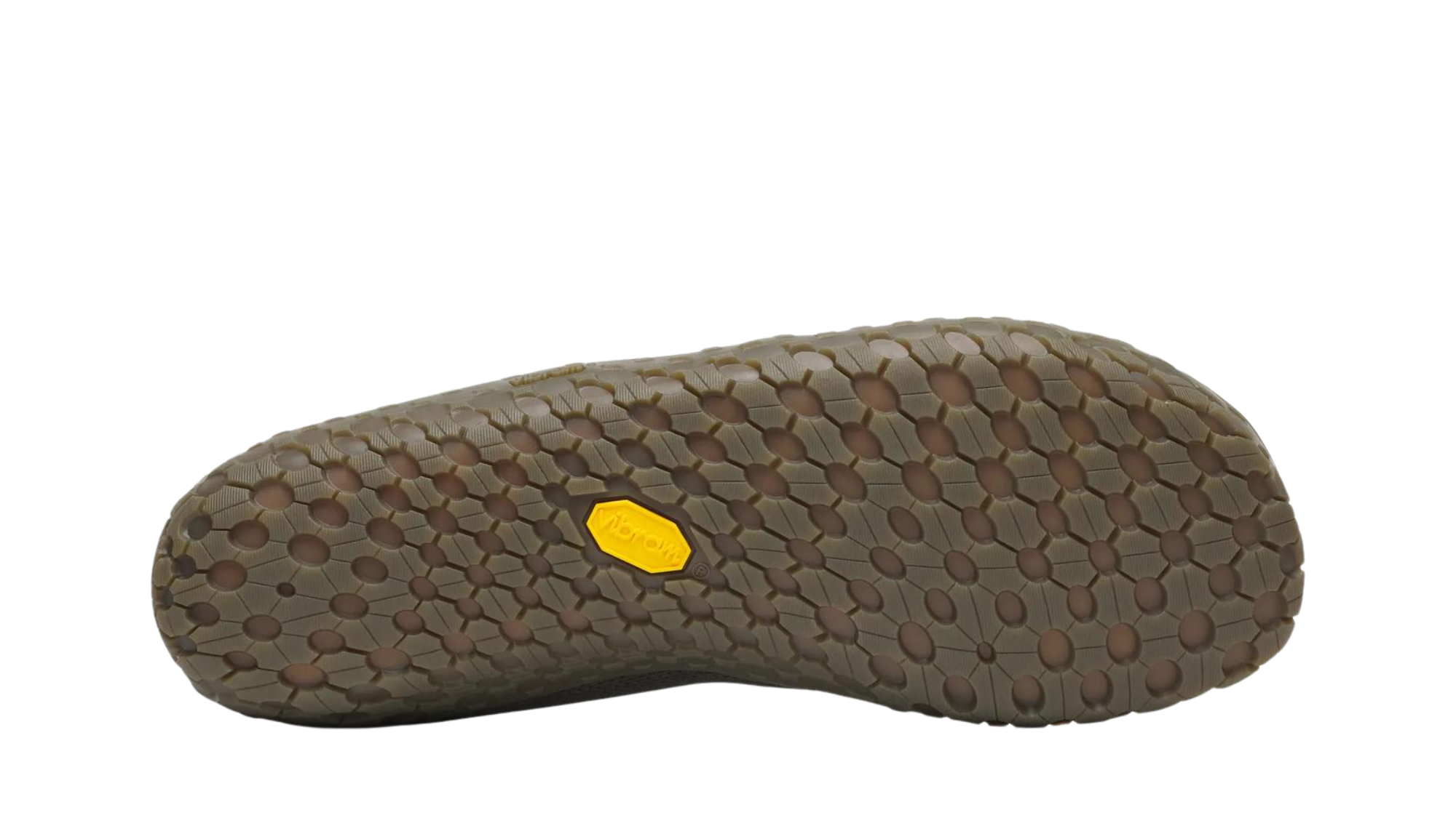 Barfußturnschuh für Erwachsene mit profilierter Sohle, Ansicht von unten