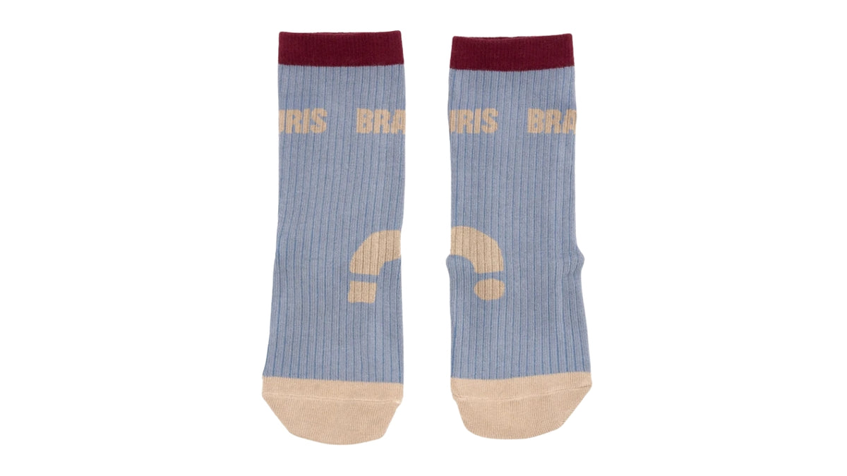 Socken für Kinder, Draufsicht, Paaransicht, gerippter Schaft, elastischer Bund, verstärkter Zehen- und Fersenbereich