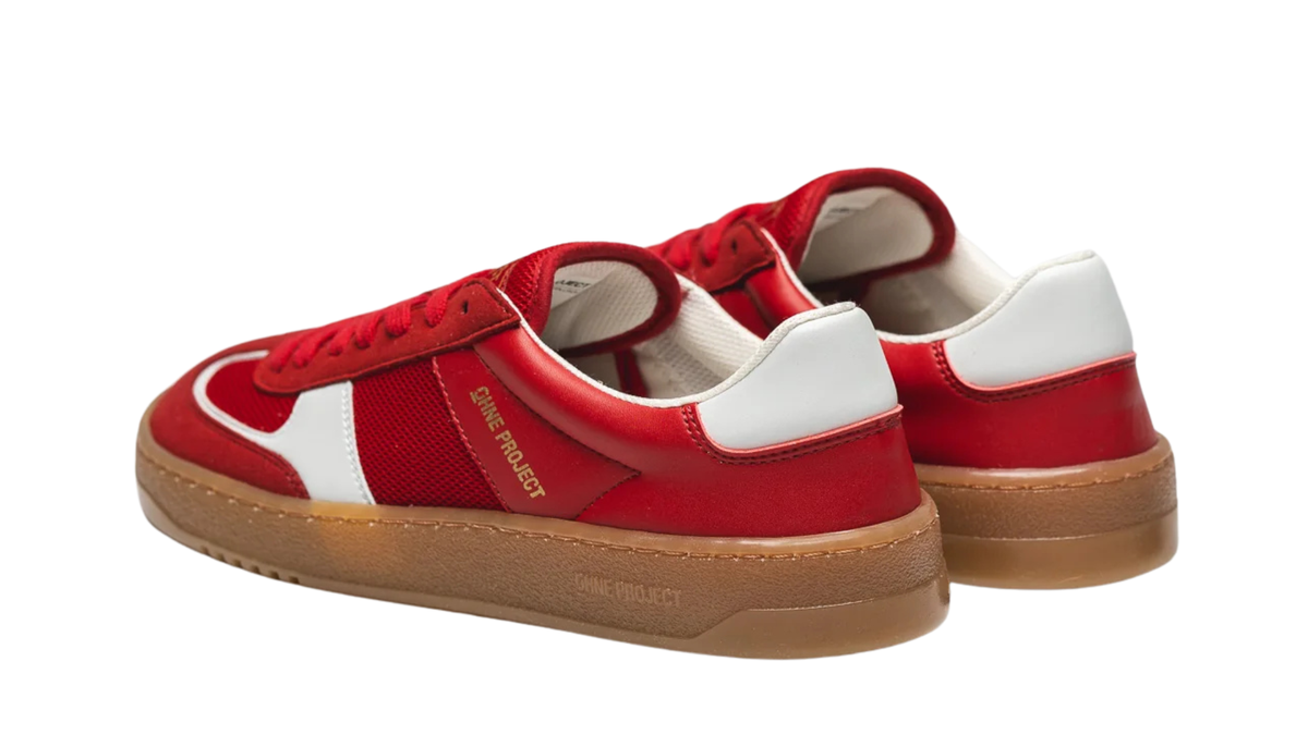 Barfußschuh für Erwachsene, Paaransicht, geschlossene Zehenpartie, geschlossener Fersenbereich, Schnürung, textile Einsätze im Seitenbereich, flache Sohle, schräge Rückansicht