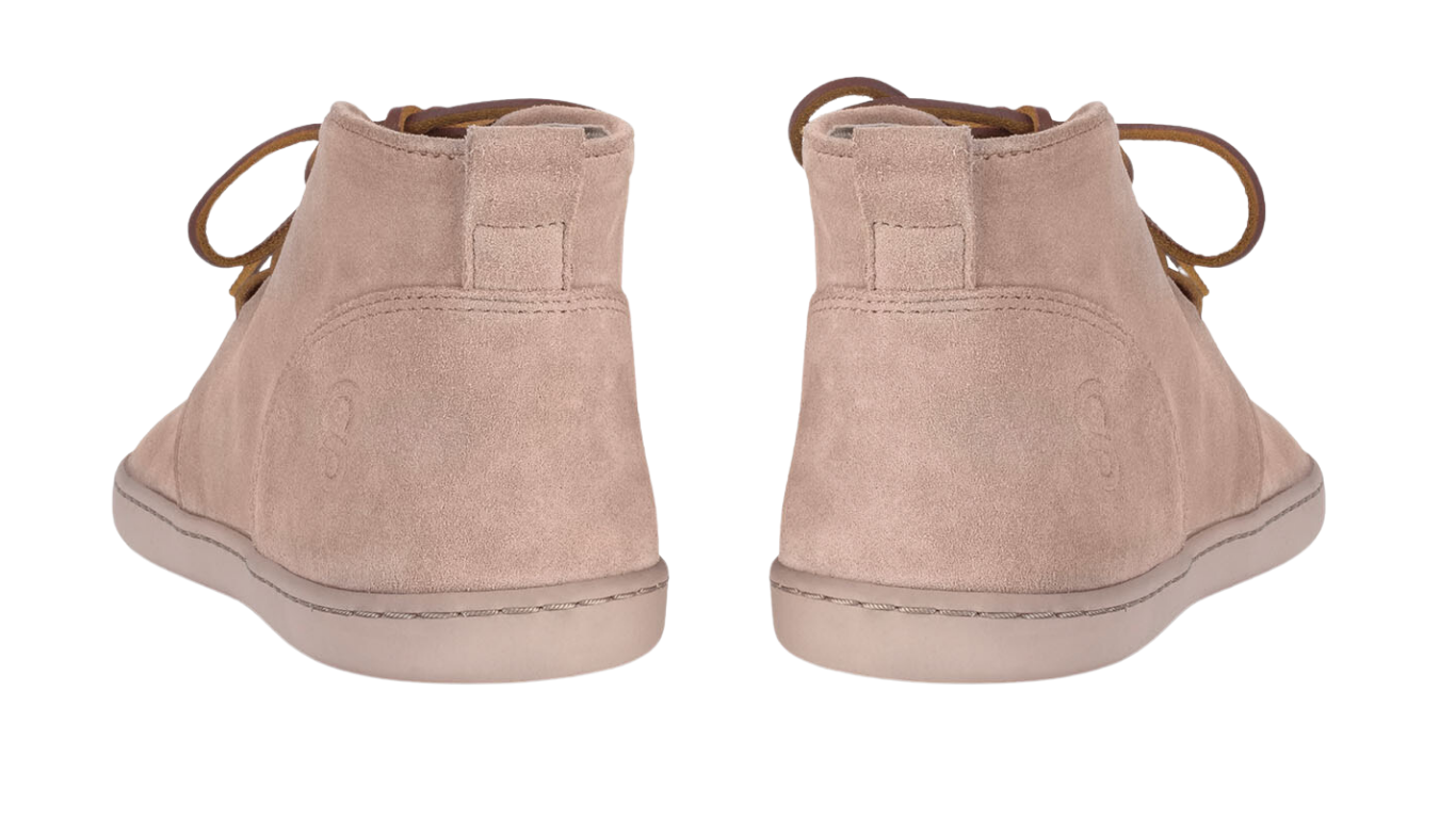 Barfußschuhe mit breiter Zehenbox, flexibler Sohle und Schnürung, geschlossene Zehen und geschlossener Fersenbereich, Paar, Rückansicht