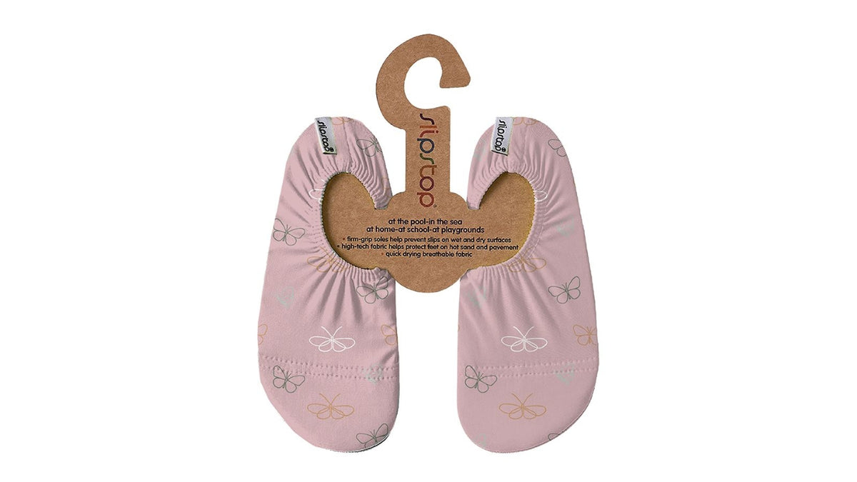 Badeschuhe für Kinder, Paaransicht, geschlossene Zehenpartie, geschlossener Fersenbereich, elastischer Einstieg, Draufsicht