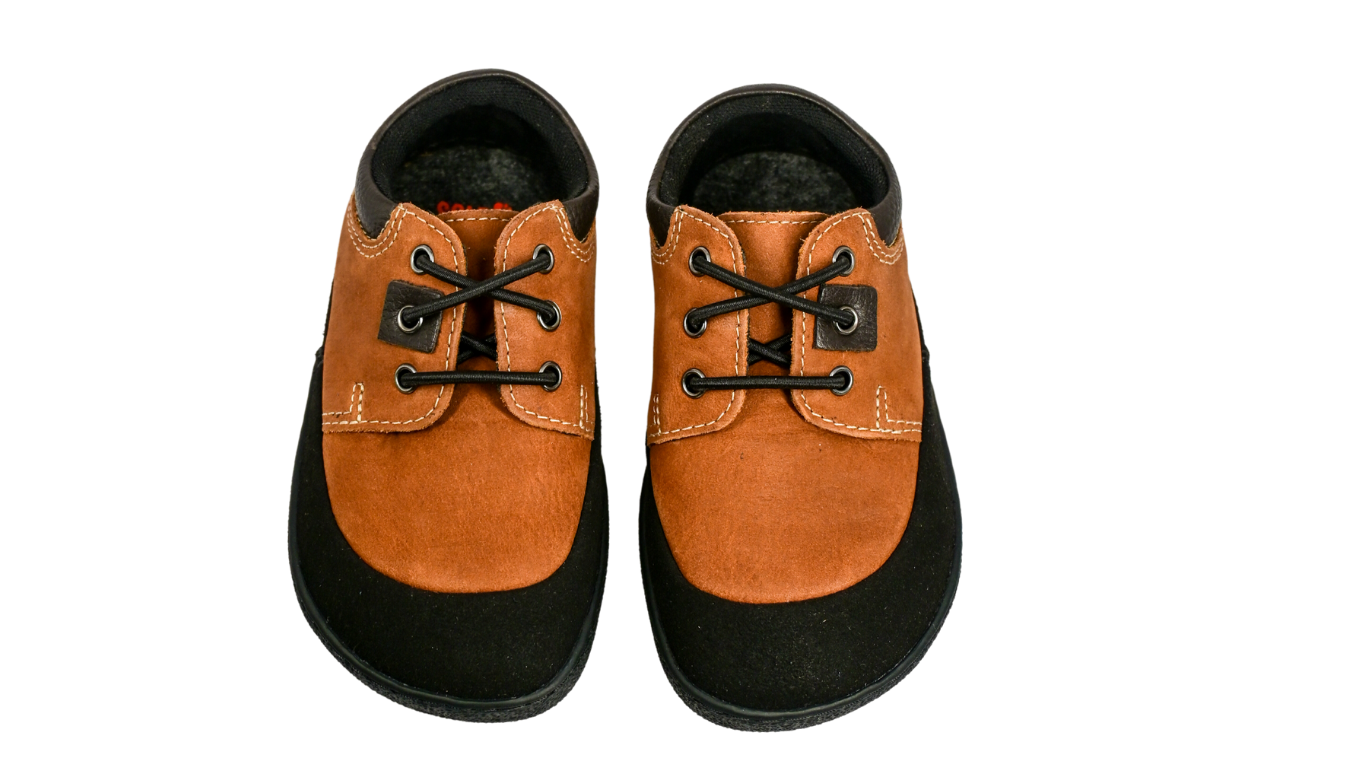 Kinder Barfußschuh, geschlossene Zehen und geschlossener Fersenbereich, Schnellverschluss, als Paar, Draufsicht