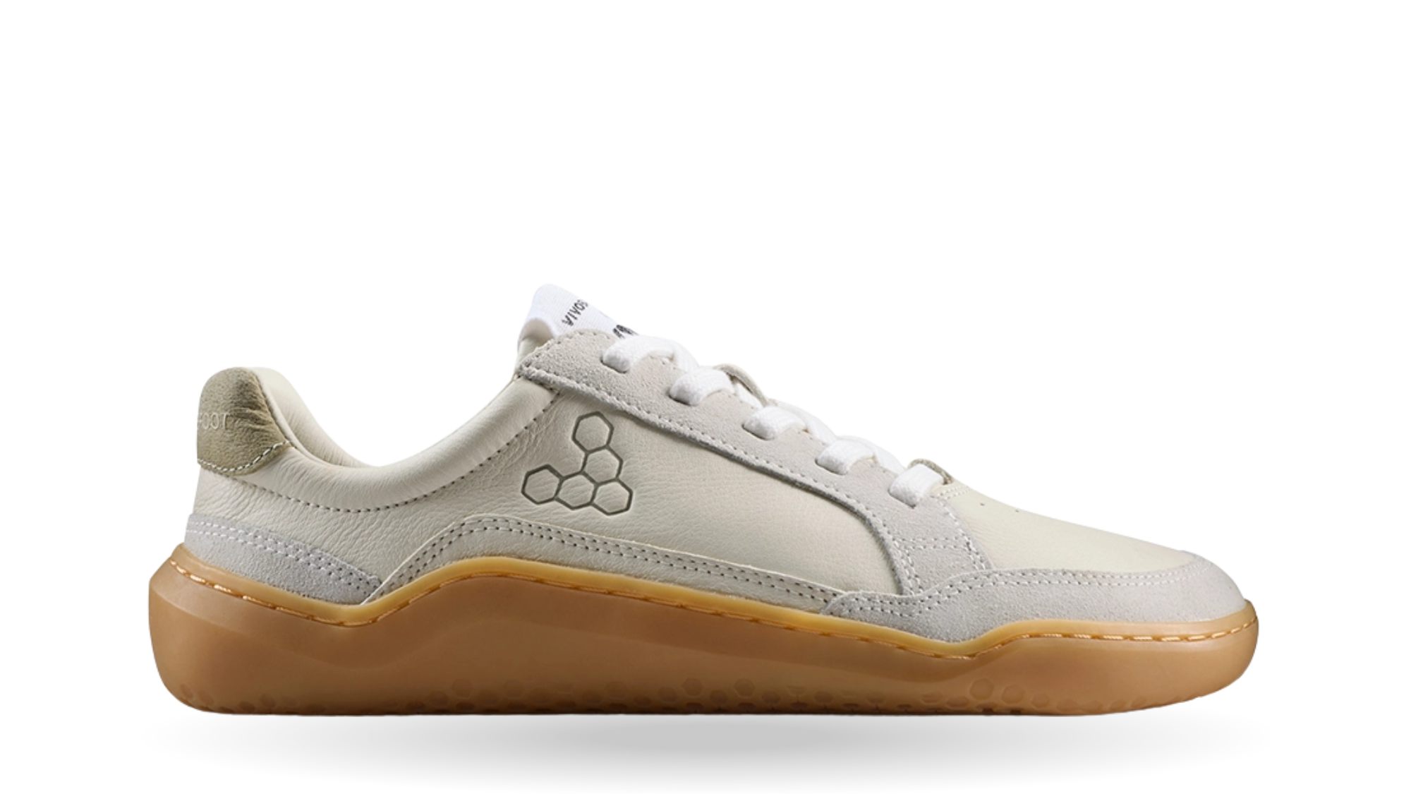 Barfußschuh, geschlossene Zehen und geschlossener Fersenbereich, Schnürung, flexible Sohle, Seitenansicht außen, Einzelschuh