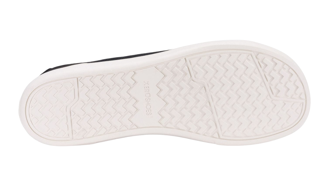 Barfußschuh mit Schnürung, breite Zehenbox, flexible Sohle, geschlossener Fersenbereich, Ansicht von unten
