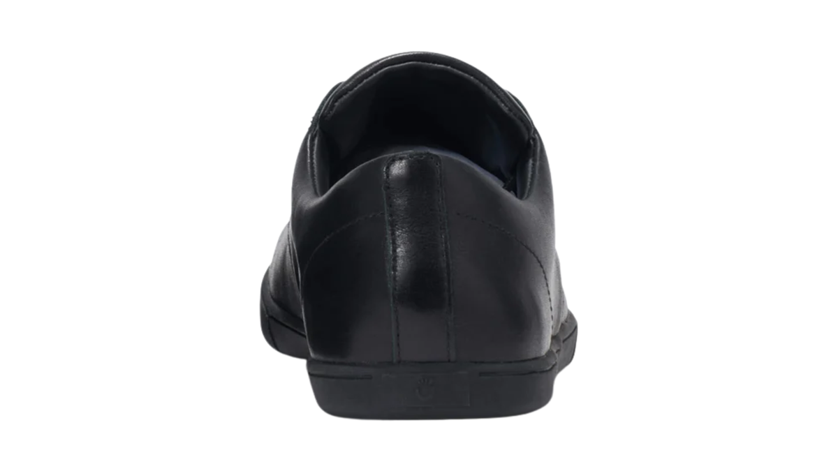 Eleganter Barfußhalbschuh für Herren mit geschlossener Ferse, Rückansicht