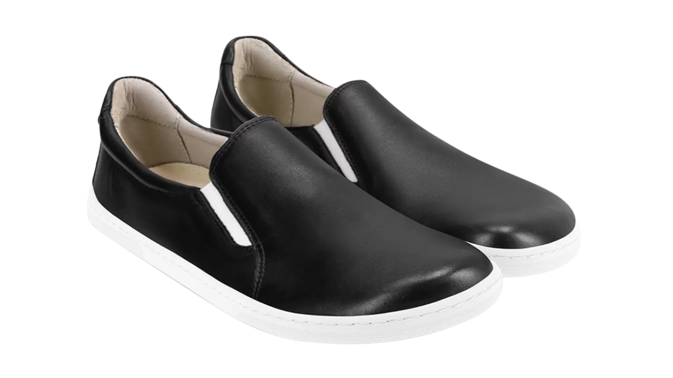 Barfußslipper, Paaransicht schräg von vorne mit Slip-on-Design.