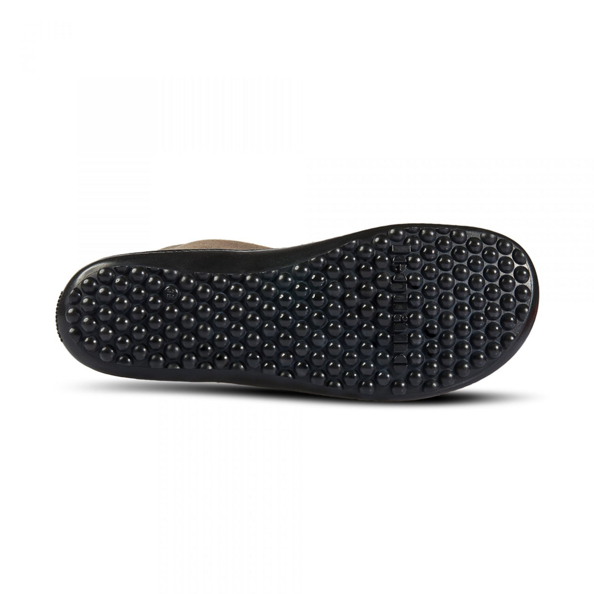 Barfußschuh mit flexibler Laufsohle und runden Profilnoppen, Ansicht von unten