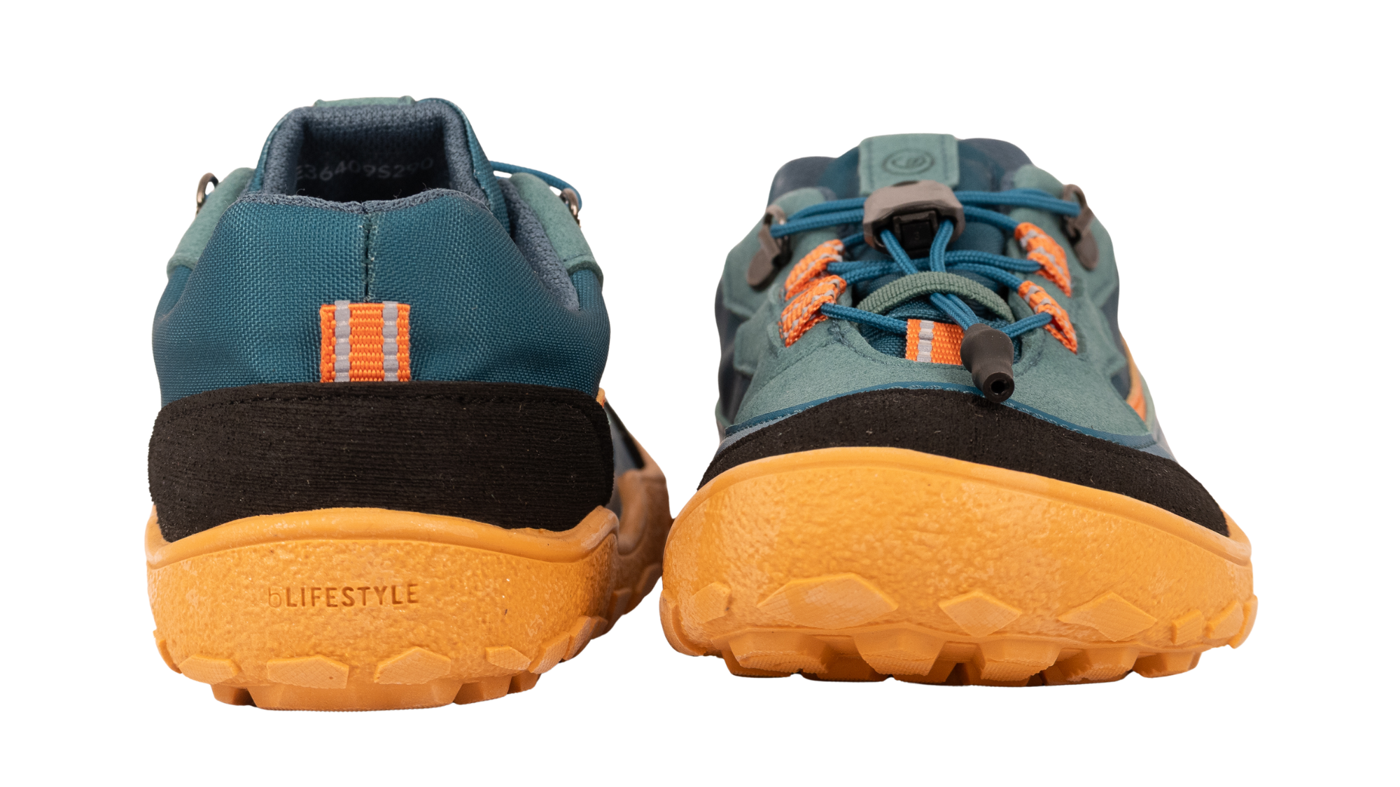 Barfußschuhe als Paar mit geschlossener Ferse, Rückansicht