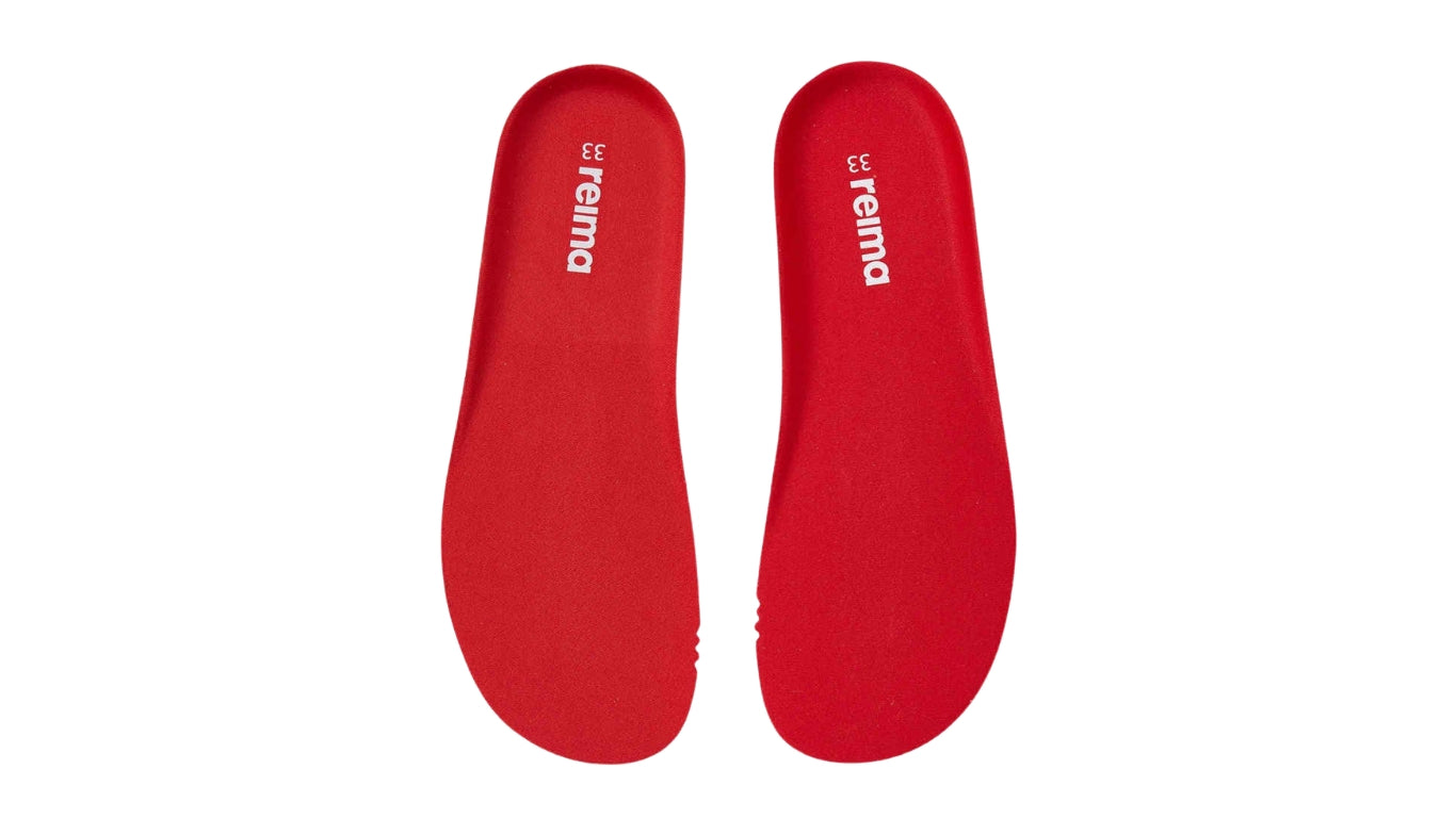 Rote Innensohle mit Reima Logo