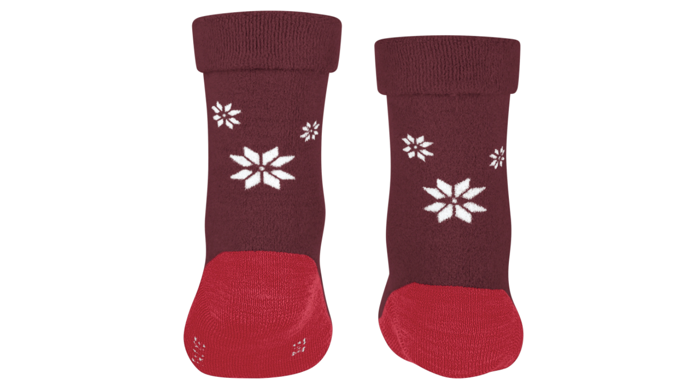 Socke als Paar mit mittelhohem Schaft, geschlossener Zehenpartie und geschlossenem Fersenbereich, Rückansicht.