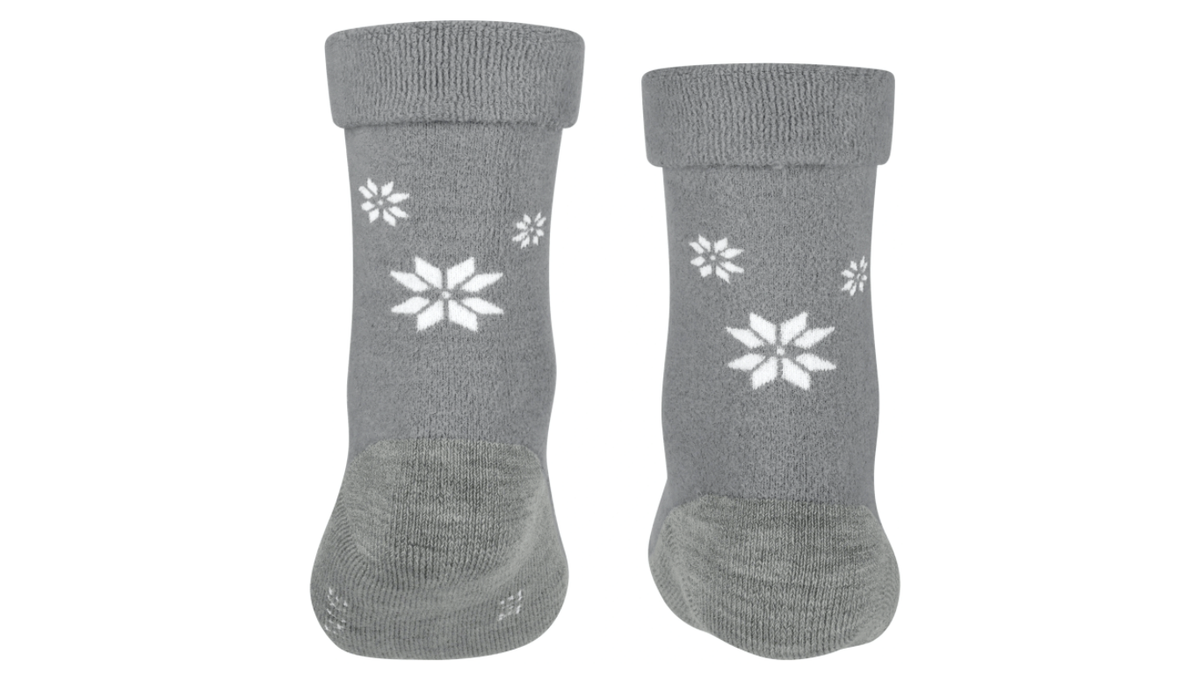 Socke als Paar mit mittelhohem Schaft, geschlossener Zehenpartie und geschlossenem Fersenbereich, Rückansicht.