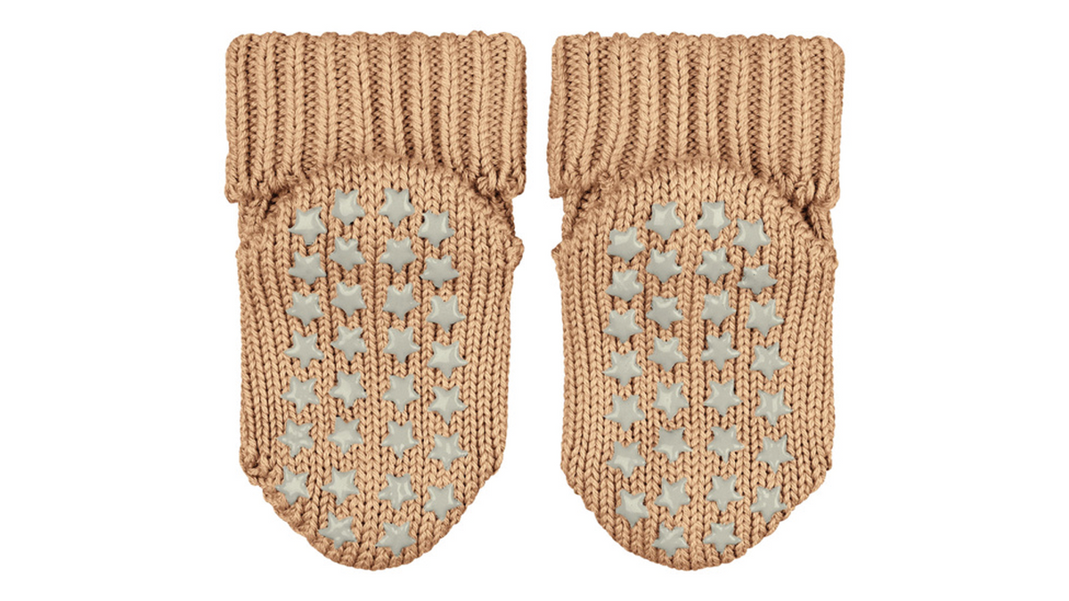 Baby-Socken, Paaransicht, rutschhemmende Noppen auf der Sohle, Ansicht von unten