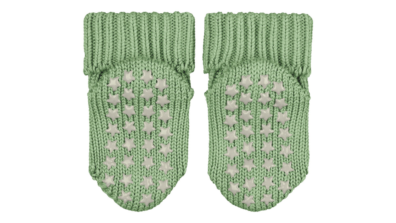 Baby-Socken, Paaransicht, rutschhemmende Noppen auf der Sohle, Ansicht von unten