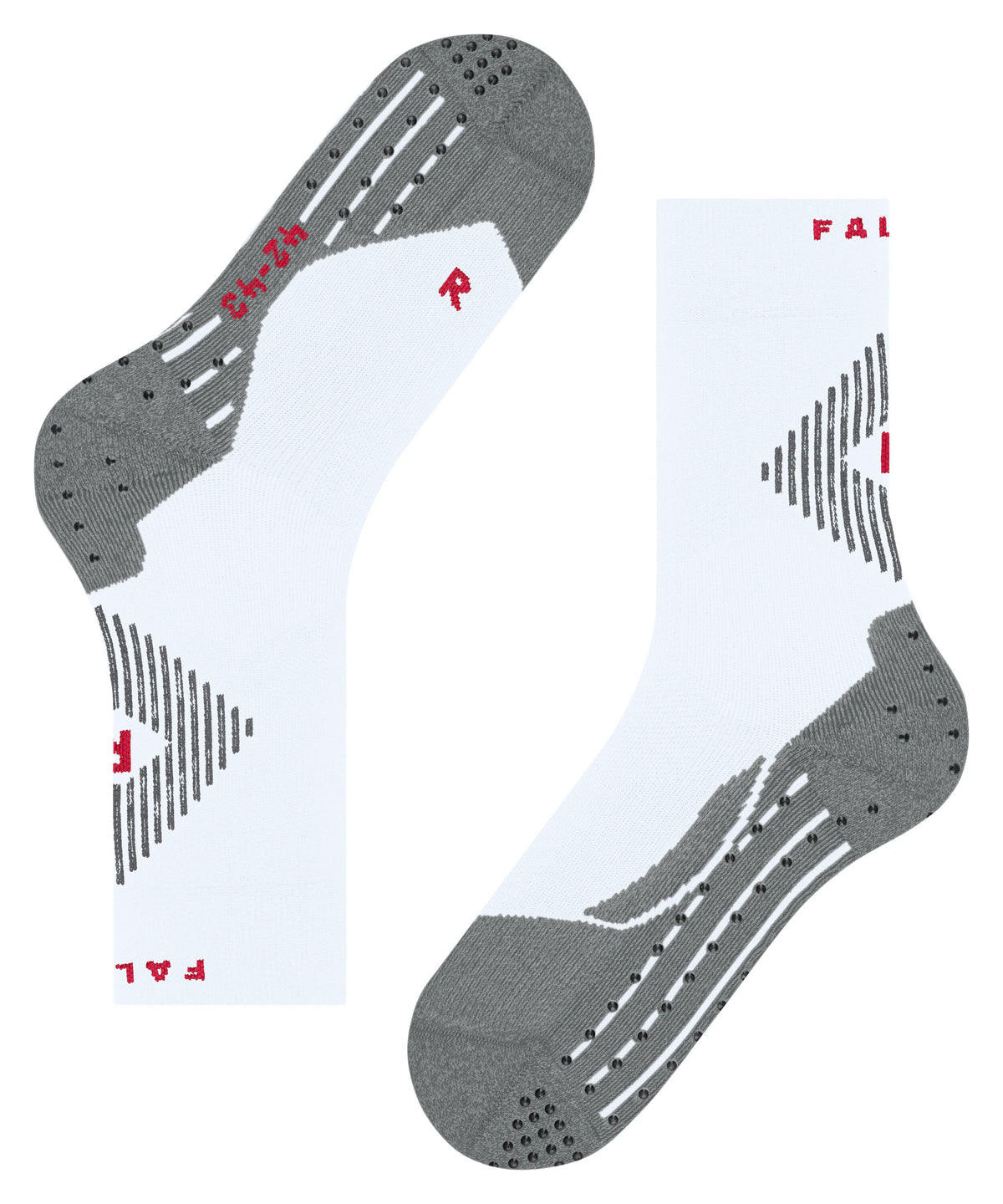 Laufsocke für Erwachsene, Einzelansicht, strukturierte Sohle mit Profilzonen, Ansicht von unten