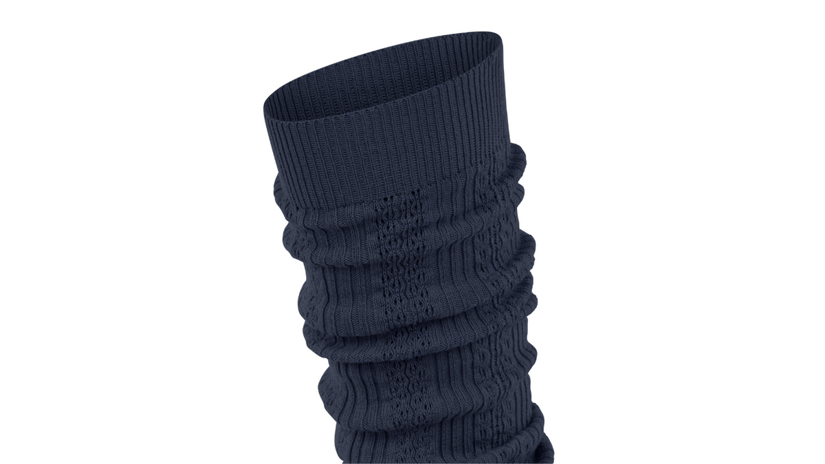 Beinstulpen für Erwachsene, Einzelansicht, geraffte Strickstruktur, elastischer Abschluss, Detailansicht