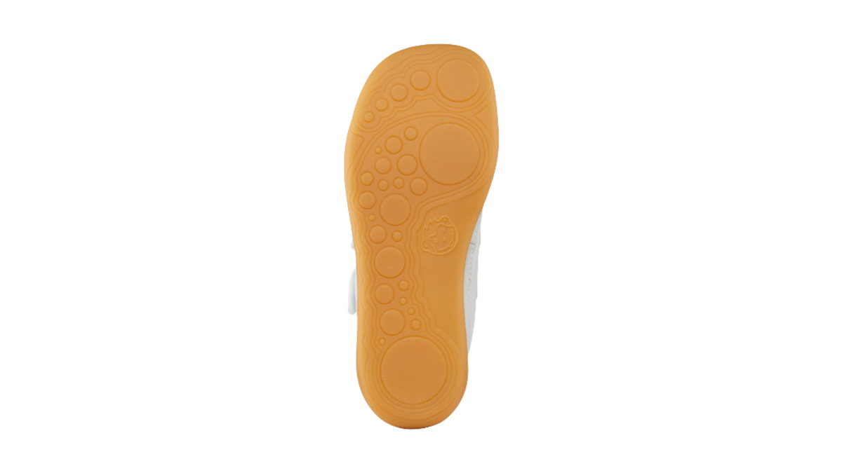 Kinder Barfußschuh mit flexibler Sohle und flachem Profil, Ansicht von unten