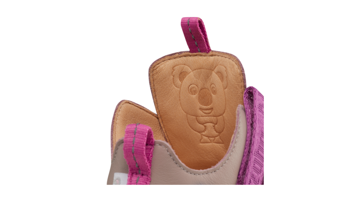 Kinder Barfußschuh mit gepolstertem Schaftrand, Detailansicht innen