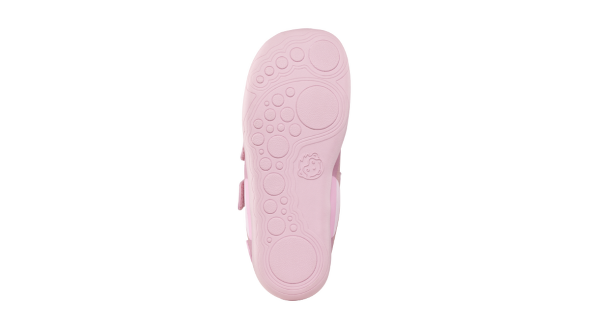 Kinder Barfußschuh mit flexibler Sohle und flachem Profil, Ansicht von unten
